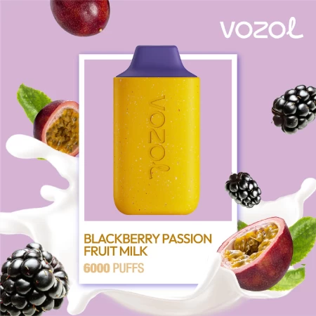 Jednorazowa szisza elektroniczna STAR6000 BLACKBERRY PASSION FRUIT MILK | VOZOL