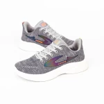 Męskie buty sportowe F2245 Jasnoszary-Pomarańczowy | Fashion