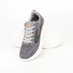 Męskie buty sportowe F2245 Jasnoszary-Pomarańczowy | Fashion