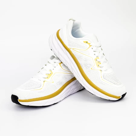 Męskie buty sportowe SH-161 Biały-Złoty | Fashion