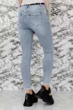 Damskie jeansy S6674-7 Niebieski | Mina