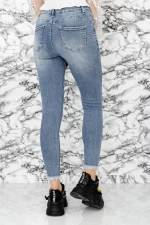 Damskie jeansy S0200-4 Niebieski | Mina