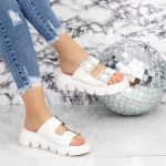 Damskie klapki 2WS10 Biały | Mei