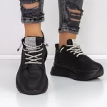 Buty sportowe na platformie 3WL3 Czarny | Mei