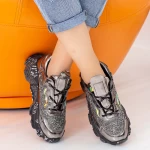 Buty sportowe na platformie NX99 Gunmetal | Mei