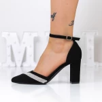 Buty na grubym obcasie 3XKK19 Czarny | Mei