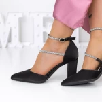 Buty na grubym obcasie 3XKK20 Czarny | Mei