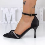 Buty na cienkim obcasie 3XKK11 Czarny | Mei