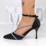 Buty na cienkim obcasie 3XKK13 Czarny | Mei