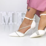 Buty na cienkim obcasie 3XKK13 Biały | Mei