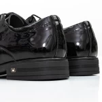 Męskie buty 8D7605 Czarny | Eldemas