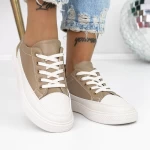 Damskie buty sportowe 957 Beżowy-Khaki | Fashion