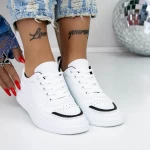 Damskie buty sportowe 955 Biały-Czarny | Fashion