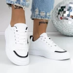 Damskie buty sportowe 955 Biały-Czarny | Fashion