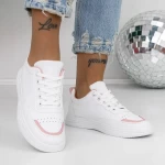 Damskie buty sportowe 955 Biały-Różowy | Fashion