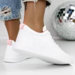 Damskie buty sportowe 955 Biały-Różowy | Fashion