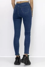 Damskie jeansy K500 Niebieski | Farfallina