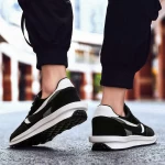 Męskie buty sportowe 0567 PSB Czarny-Biały | Mei