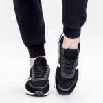 Męskie buty sportowe 0567 PSB Czarny-Biały | Mei