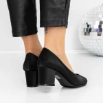 Buty na grubym obcasie XKK251 Czarny | Mei