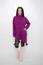 Damski sweter M2609 Fioletowy | Kikiriki