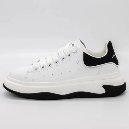 Męskie buty sportowe 8823 Biały-Czarny | Mei