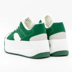 Buty sportowe na platformie 3XJ113 Zielony | Mei