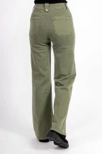 Damskie jeansy HW-81D Khaki | Kikiriki