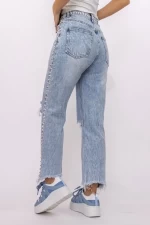 Damskie jeansy H2696 Niebieski | Kikiriki