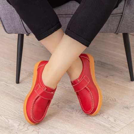 Damskie buty na co dzień 8518 Czerwony | Botinelli