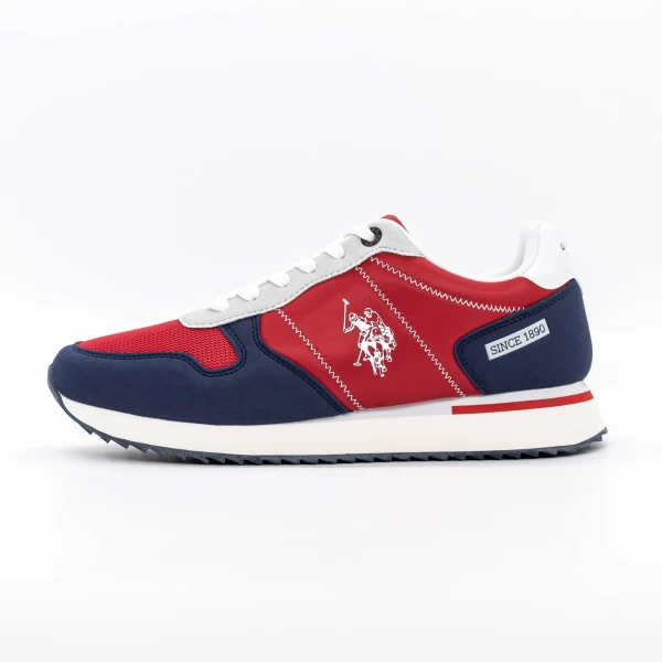 Męskie buty sportowe ALTENA001M4HT1 Czerwony-Ciemnoniebieski | U.S. POLO ASSN