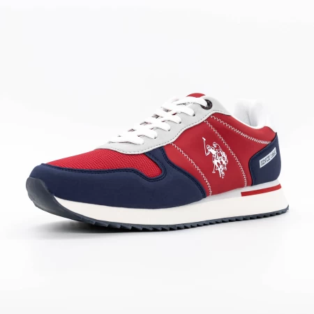 Męskie buty sportowe ALTENA001M4HT1 Czerwony-Ciemnoniebieski | U.S. POLO ASSN