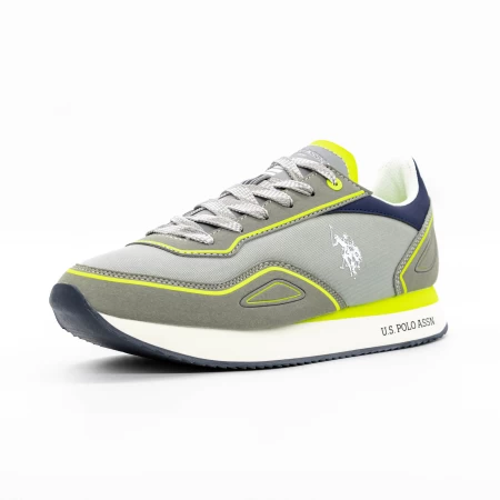 Męskie buty sportowe NOBIL012M4NH1 Jasnoszary | U.S. POLO ASSN