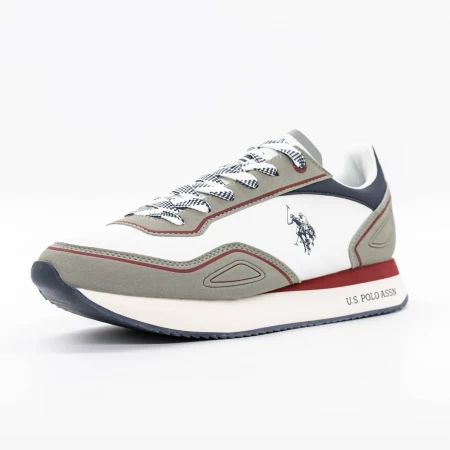 Męskie buty sportowe NOBIL012M4YH1 Biały | U.S. POLO ASSN