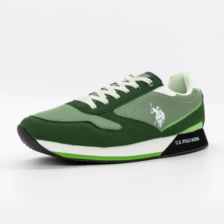 Męskie buty sportowe NOBIL003C Ciemnozielony-Jasnozielony | U.S.POLO ASSN