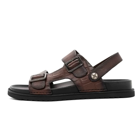 Męskie sandały OB10555 Brązowy | Advancer