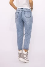 Damskie jeansy RF002 Niebieski | Mina