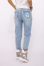 Damskie jeansy RF004 Niebieski | Mina