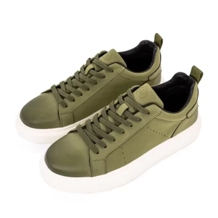 Pantofi Sport Barbati din piele naturala 3209B GREEN | ADVANCER