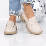 Pantofi Casual Dama 5128 BEIGE | MEI