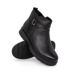 Ghete Dama din piele naturala M701 BLACK | ADVANCER