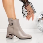 Botine cu Toc Gros 3AL83 GREY | MEI