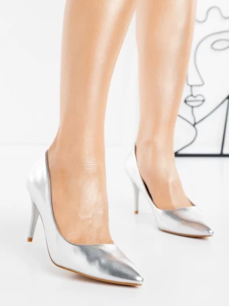 Pantofi Stiletto H1015 SILVER | TONY&CO