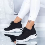 Buty sportowe na platformie KDN10 Czarny | Mei