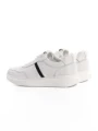 Pantofi Sport Barbati din piele naturala 56008 WHITE-BLACK | ADVANCER