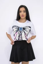Tricou Dama V8352 ALB | KIKIRIKI