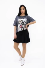 Tricou Dama FIT101065 GRI INCHIS | KIKIRIKI