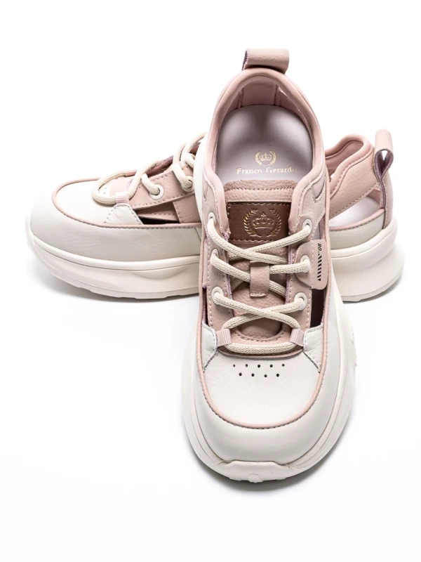 Pantofi Sport Dama din piele naturala 70136 PINK | FRANCO GERARDO
