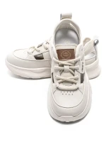 Pantofi Sport Dama din piele naturala 70136 CREAM | FRANCO GERARDO