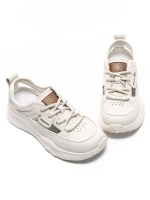 Pantofi Sport Dama din piele naturala 70136 CREAM | FRANCO GERARDO